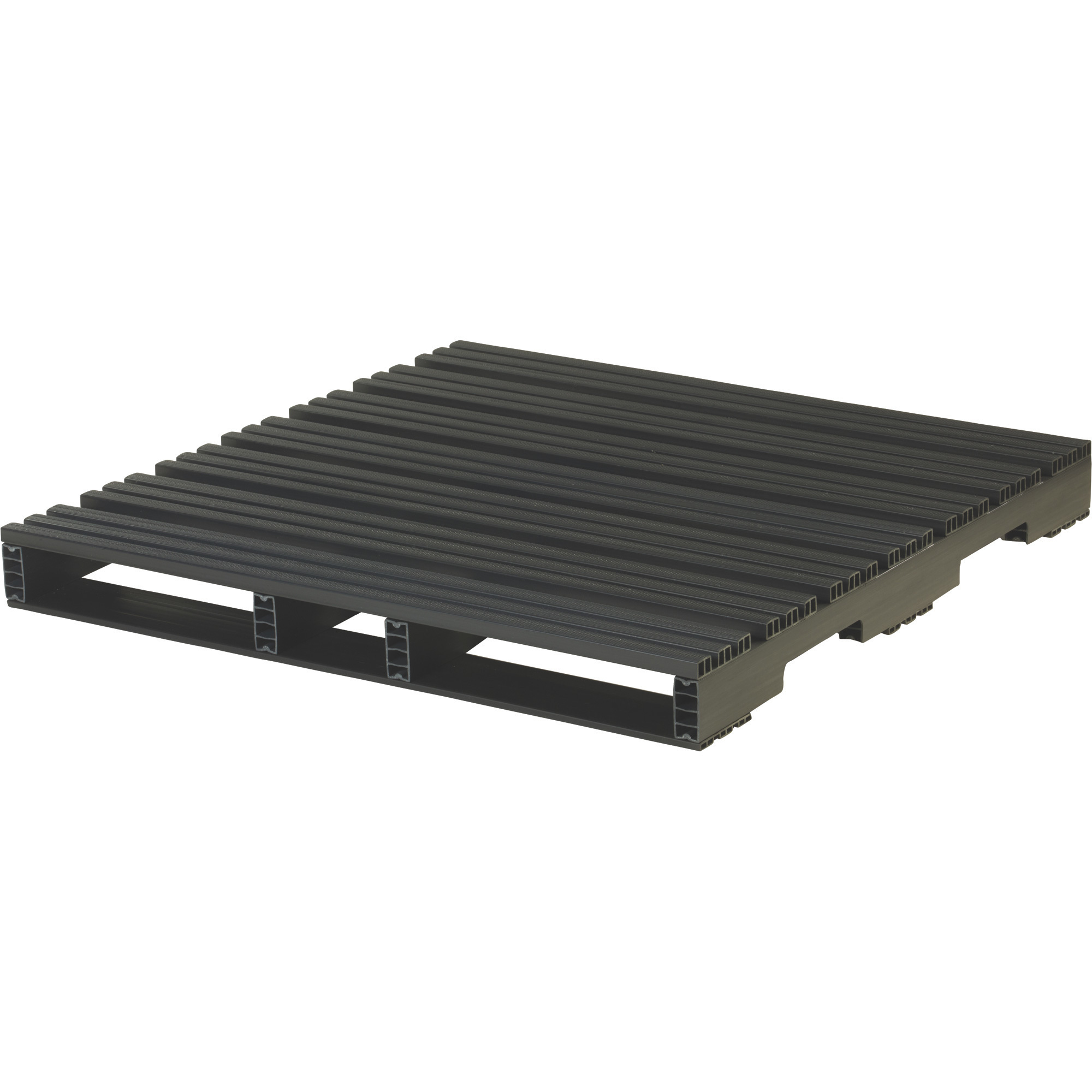 Jifram Extrusions Recycled Plastic Pallet with 4-Way Entry, 48in. x 48in., Model# 05000125
